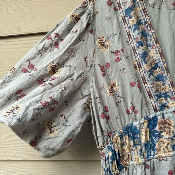 Free People Lysette Maxi Dress Bluebell Combo - Picture 6 of 12